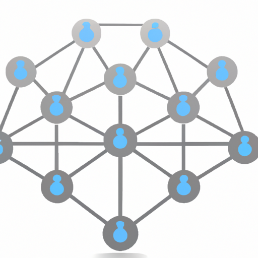 ייצוג גרפי של רשת מקצועית עם צמתים מחוברים