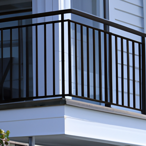בית מודרני מסוגנן עם מעקה מוגבה למרפסת, המציג את המשיכה החזותית של בחירת עיצוב זו.