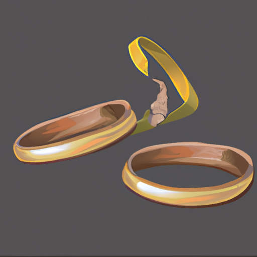איור של טבעת נישואין שבורה המייצגת גירושין